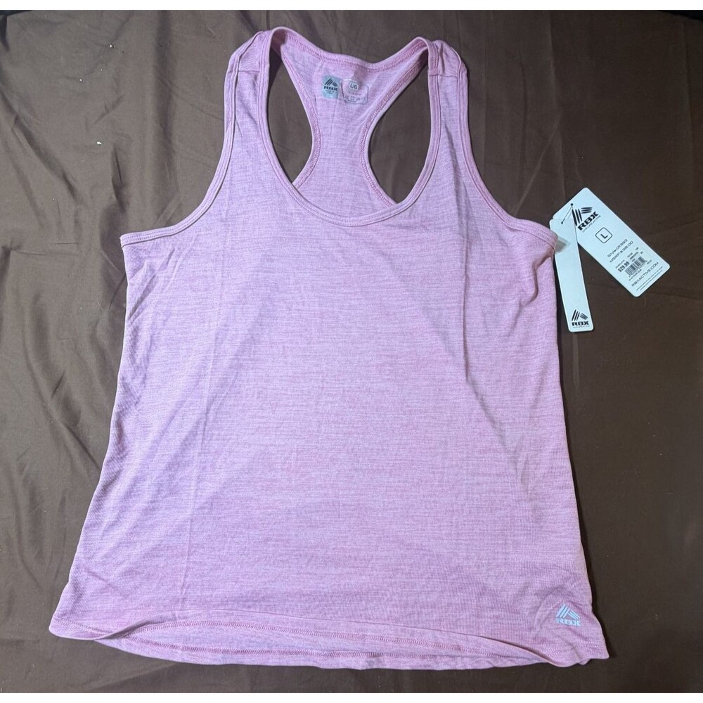 RBX Women's Pink Racerback Tank Top Size Large NWT Athletic Workout
